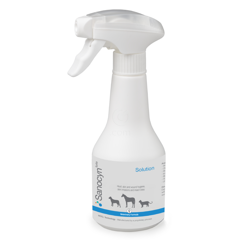 Sanocyn forte, raztopina za spiranje ran za živali (350 ml)