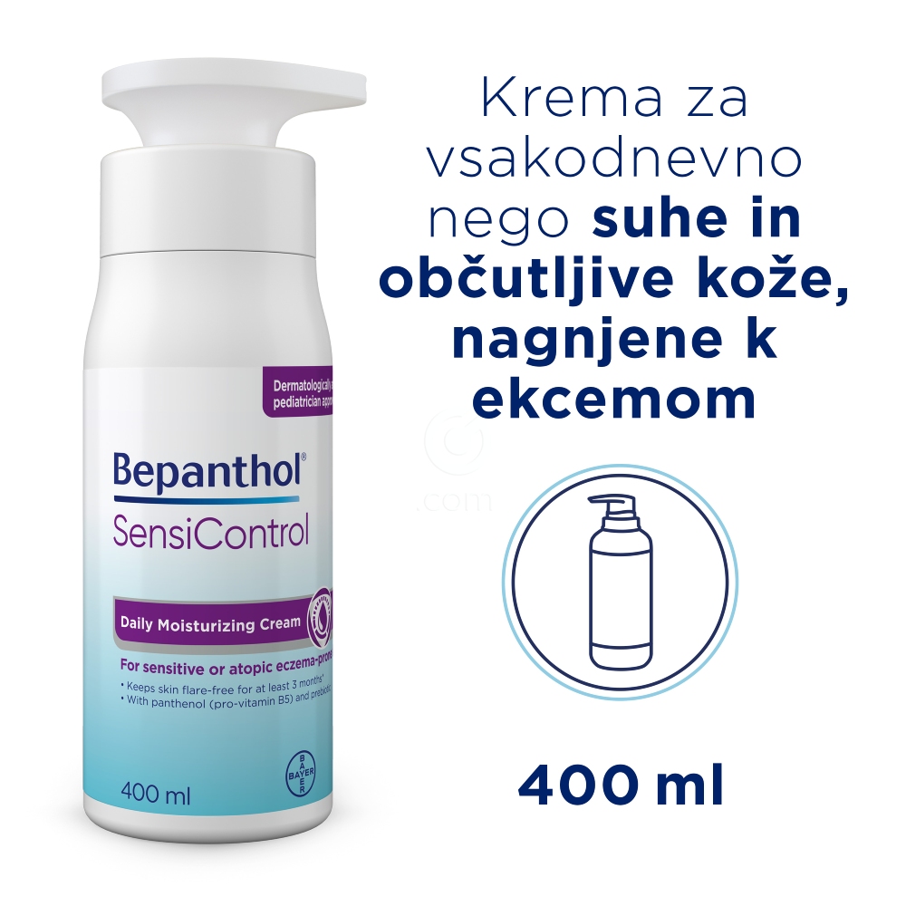 Bepanthol Sensicontrol, dnevna vlažilna krema (400 ml)