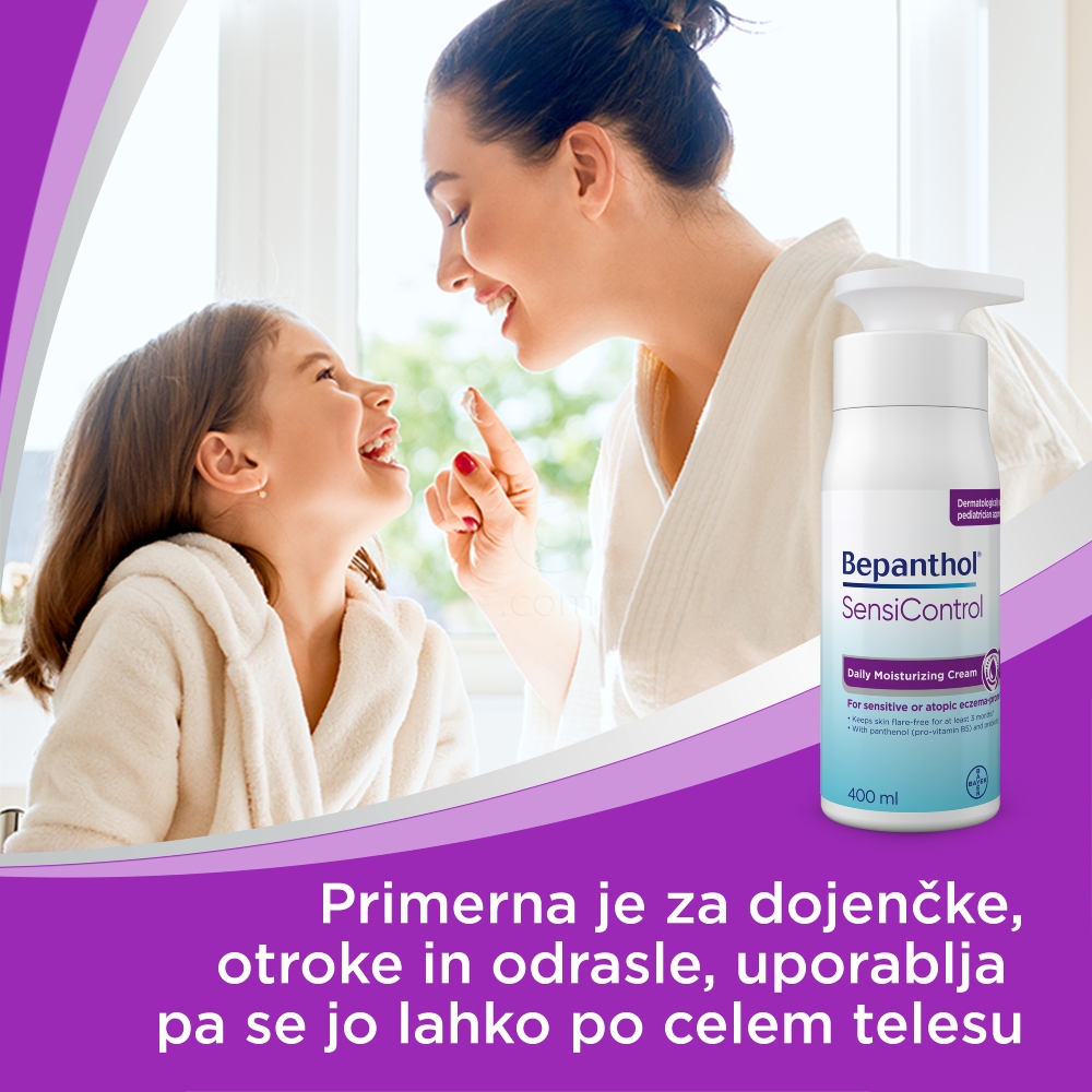 Bepanthol Sensicontrol, dnevna vlažilna krema (400 ml)