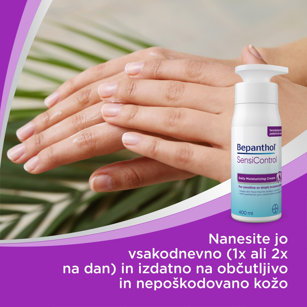 Bepanthol Sensicontrol, dnevna vlažilna krema (400 ml)