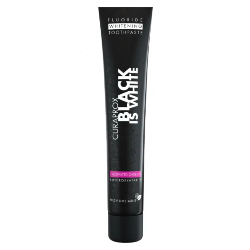 Curaprox Black is White, zobna pasta (90 ml + ščetka)