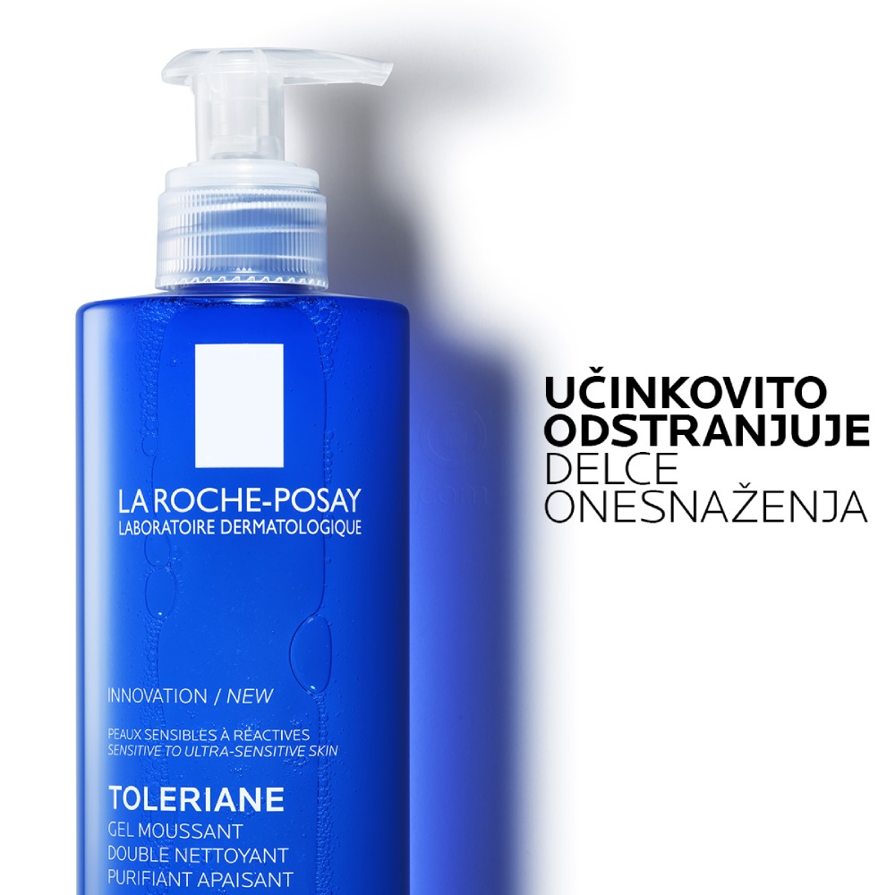 LRP Toleriane, peneči gel za vlaženje in čiščenje kože (400 ml)