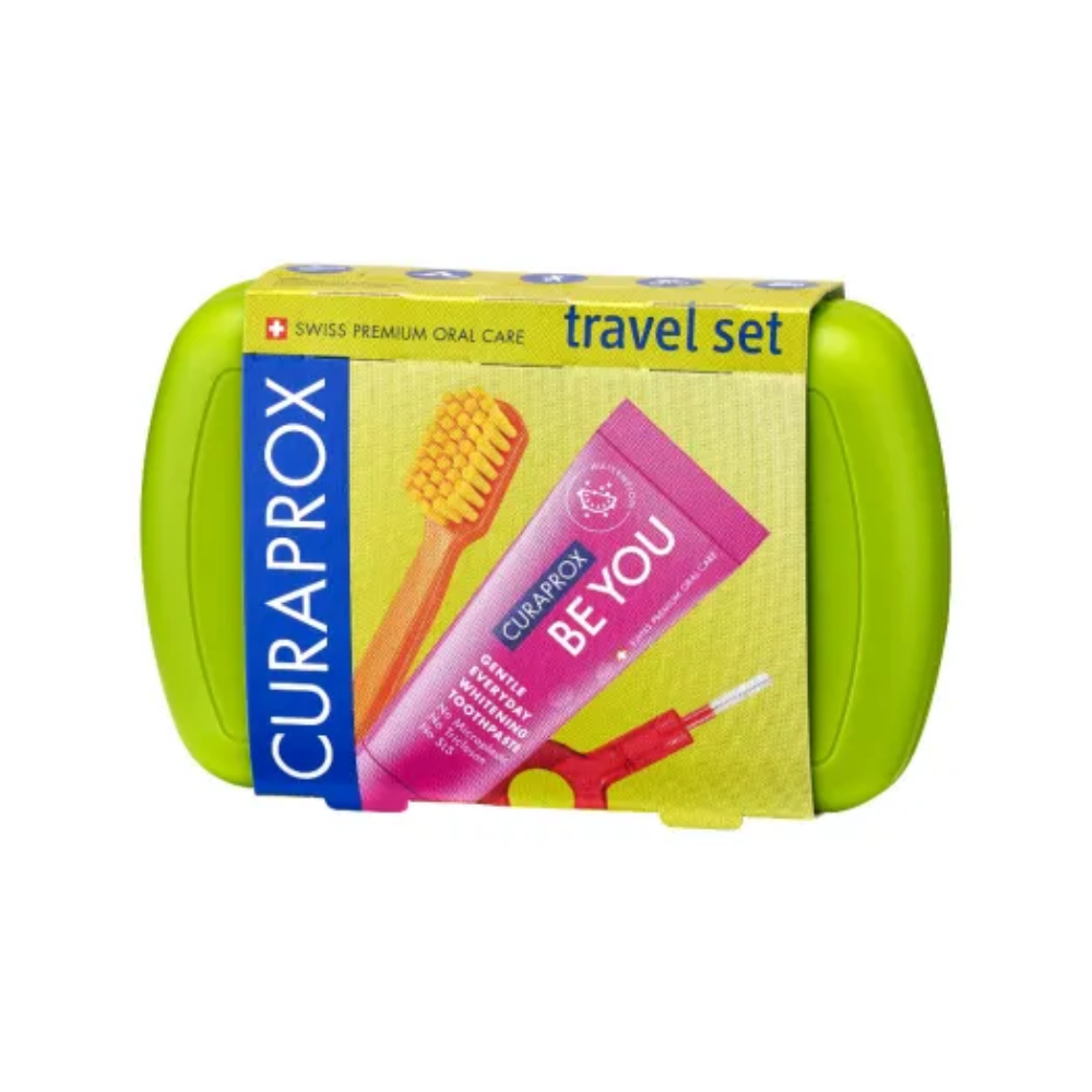 Curaprox, potovalni set - Zelen (1 komplet)