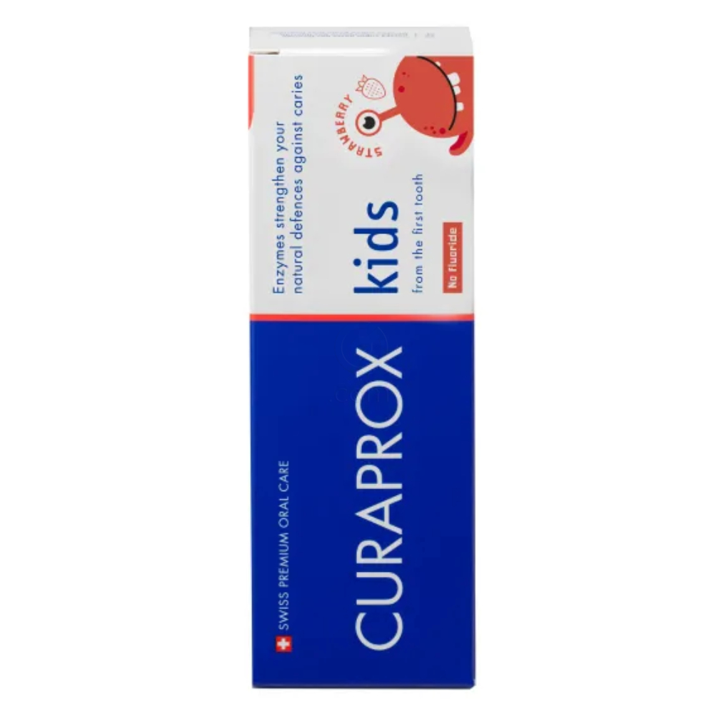 Curaprox kids, otroška zobna pasta z okusom jagode - brez fluoridov (60 ml)