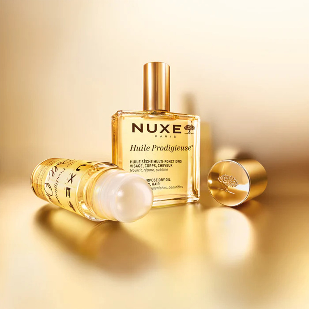 Nuxe Prodigieuse, večnamensko suho olje za lase in obraz - roll-on (60 ml)