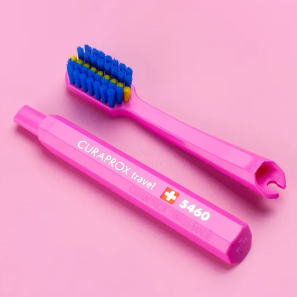 Curaprox Ortho, refill za potovalni set - roza (2 nadomestni glavi)
