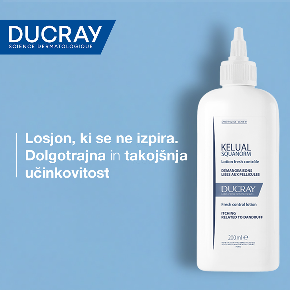 Ducray Kelual Squanorm, losjon za kontrolo svežine (200 ml)