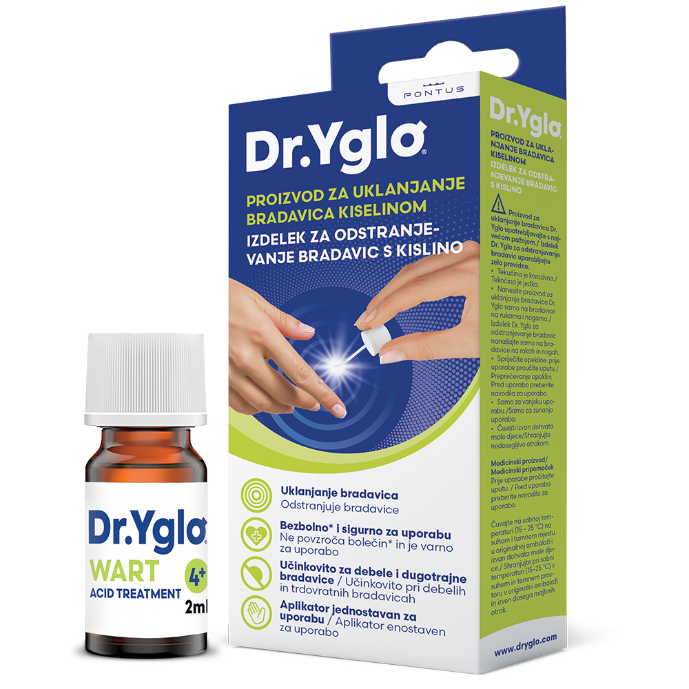 Dr. Yglo, tekočina za odstranjevanje bradavic s kislino (2 ml)