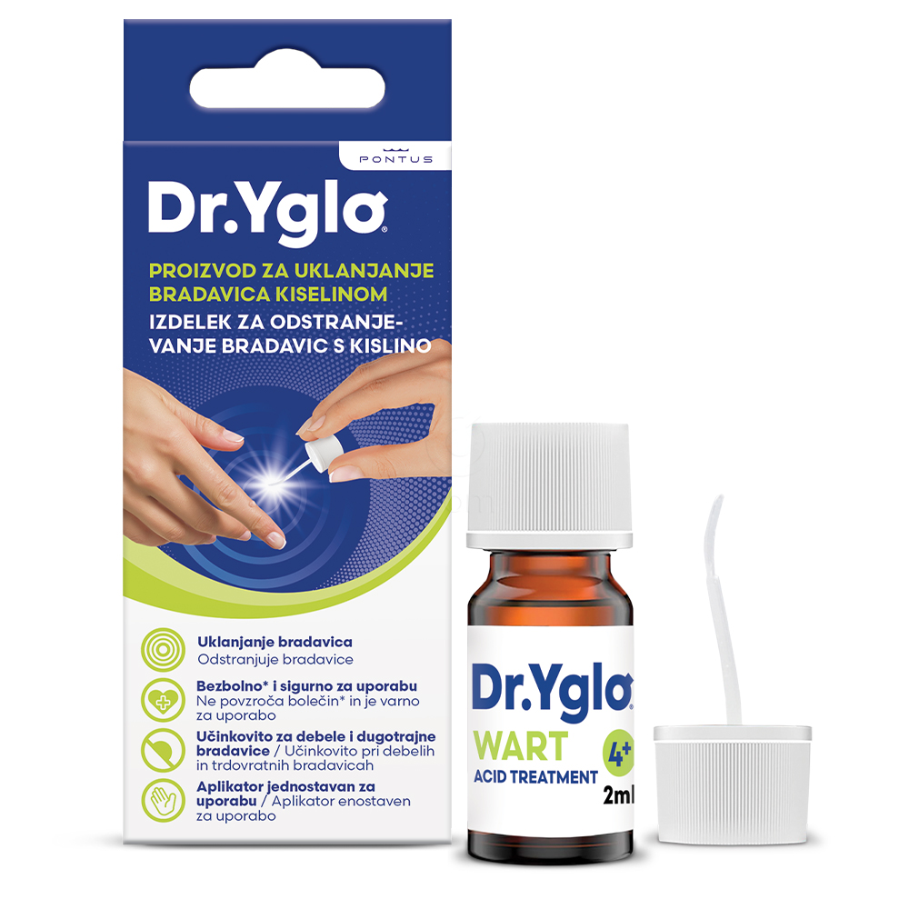 Dr. Yglo, tekočina za odstranjevanje bradavic s kislino (2 ml)