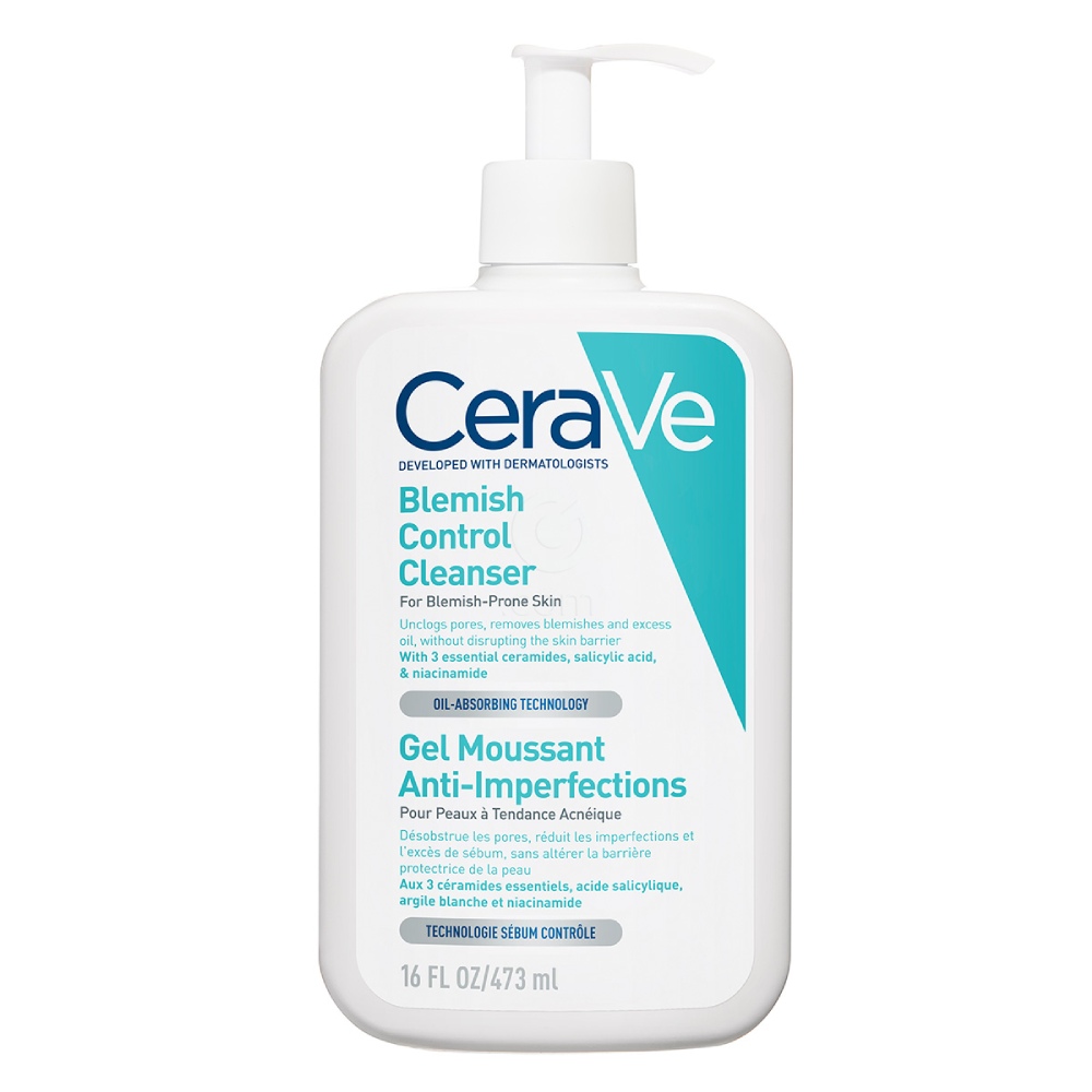 CeraVe, čistilni gel za nego mastne kože nagnjene k nepravilnostim (473 ml)