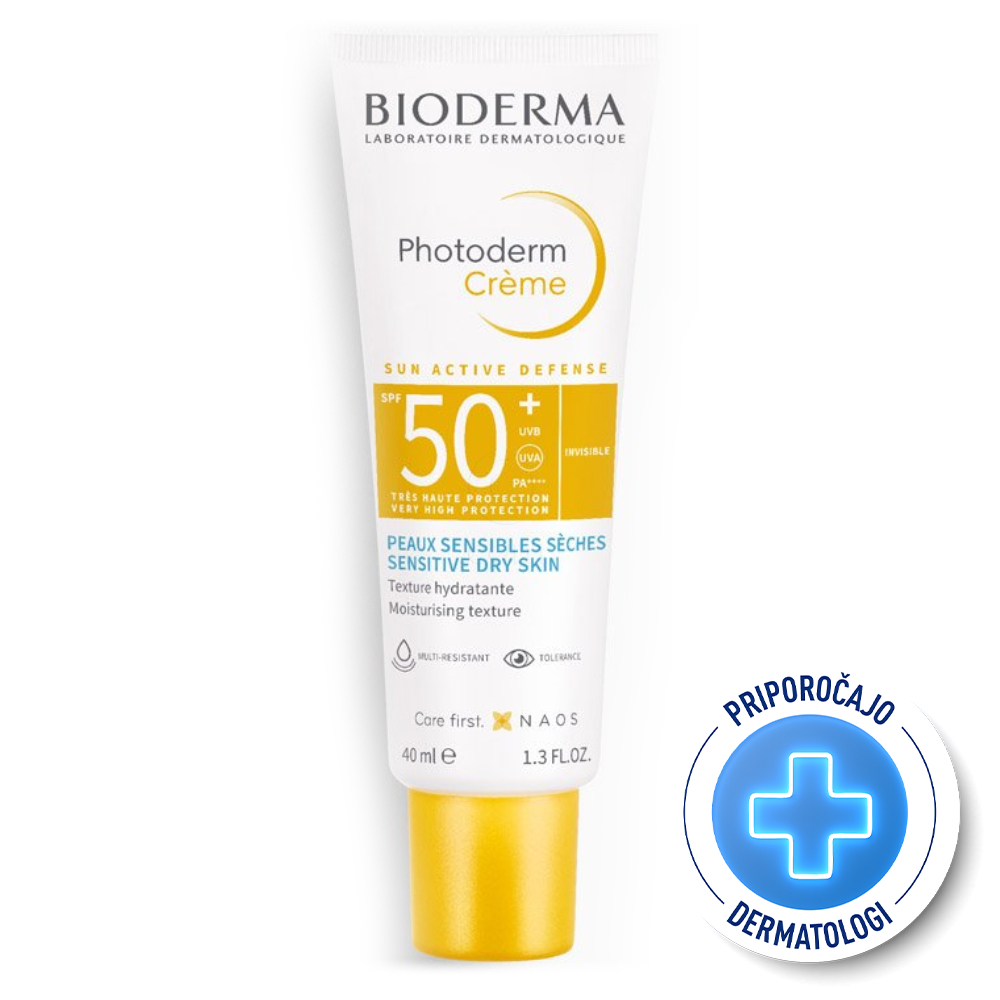 Bioderma Photoderm, krema za zaščito obraza pred soncem - ZF50+ (40 ml)