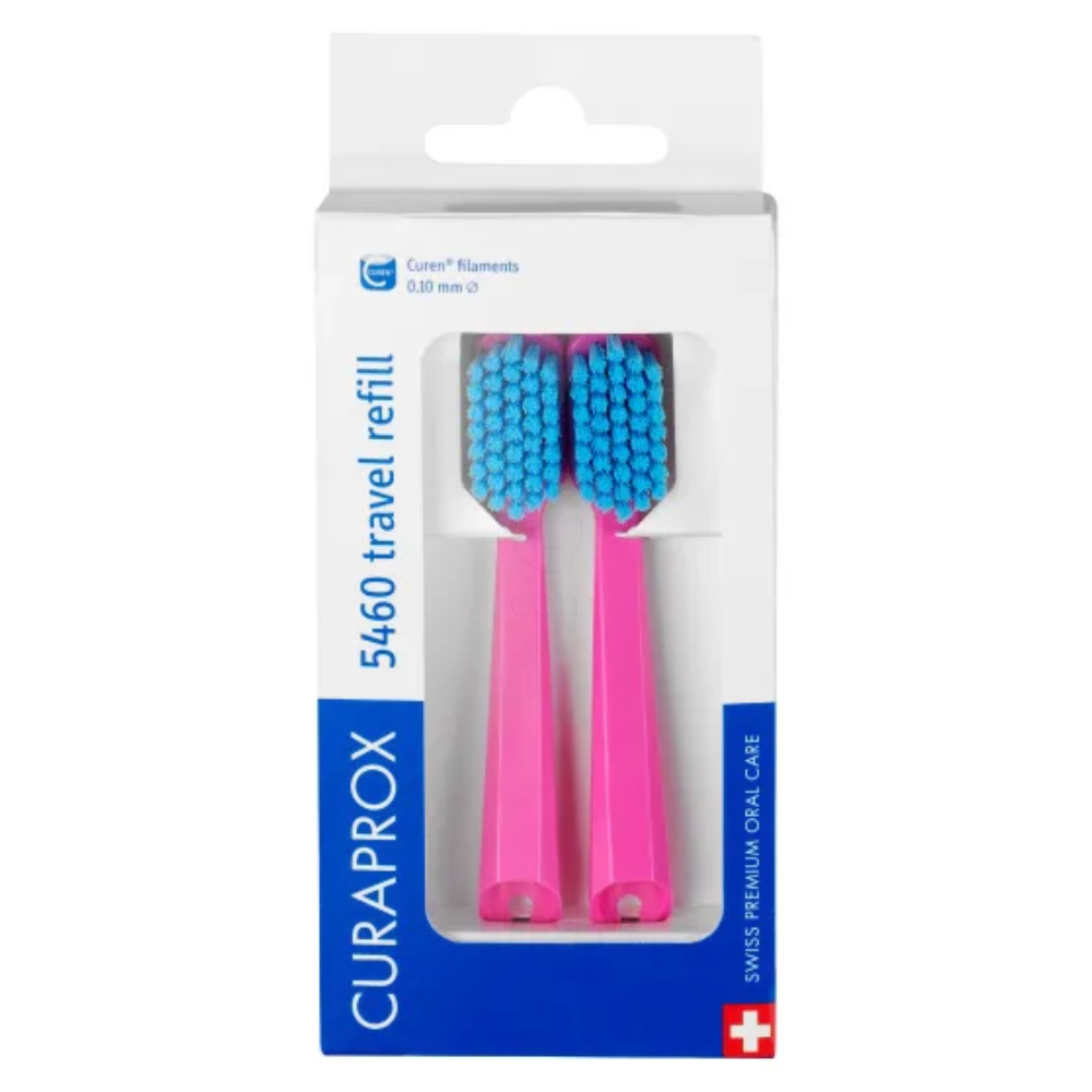 Curaprox CS5460, refill za potovalni set - (2 nadomestni glavi)