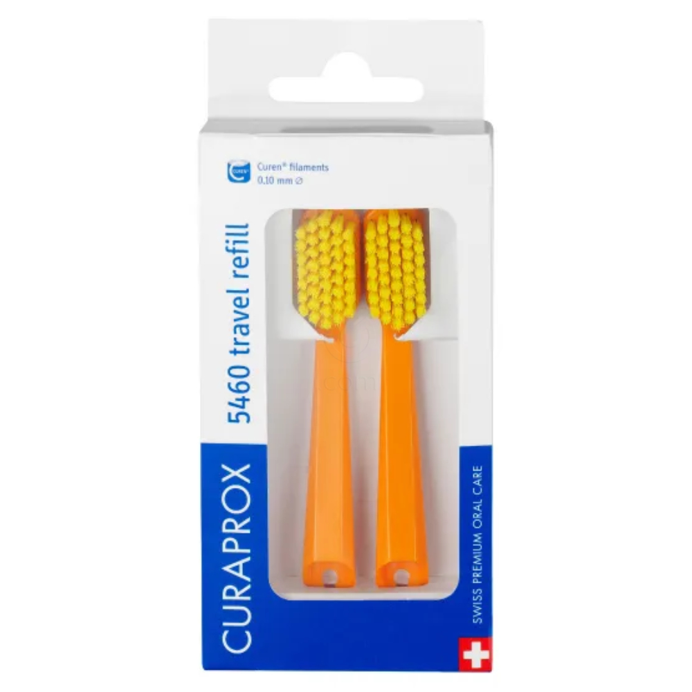 Curaprox CS5460, refill za potovalni set - (2 nadomestni glavi)