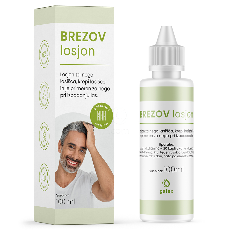 Brezov Losjon s kofeinom, Galex (100 ml)