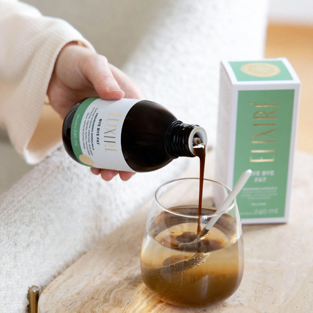 Elixire Bye Bye Fat, tekočina z okusom višnje (240 ml)