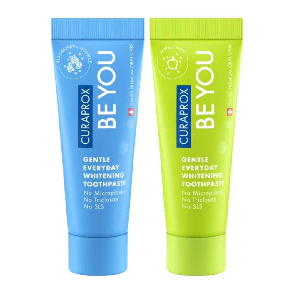 Curaprox [BE YOU.], paket šestih zobnih past različnih okusov in ščetka CS 5460