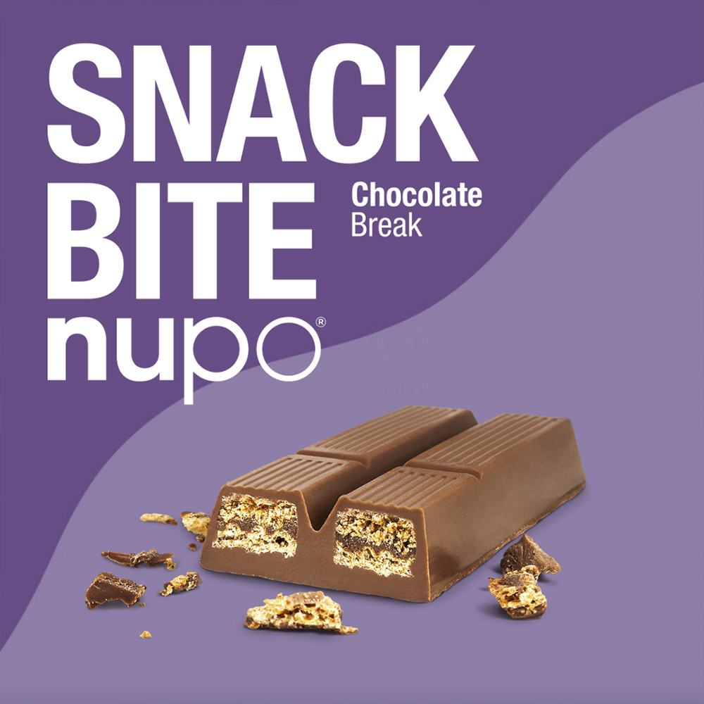 Nupo Snack Bite, hrustljava napolitanka – Kakav (3 x 21,5 g)