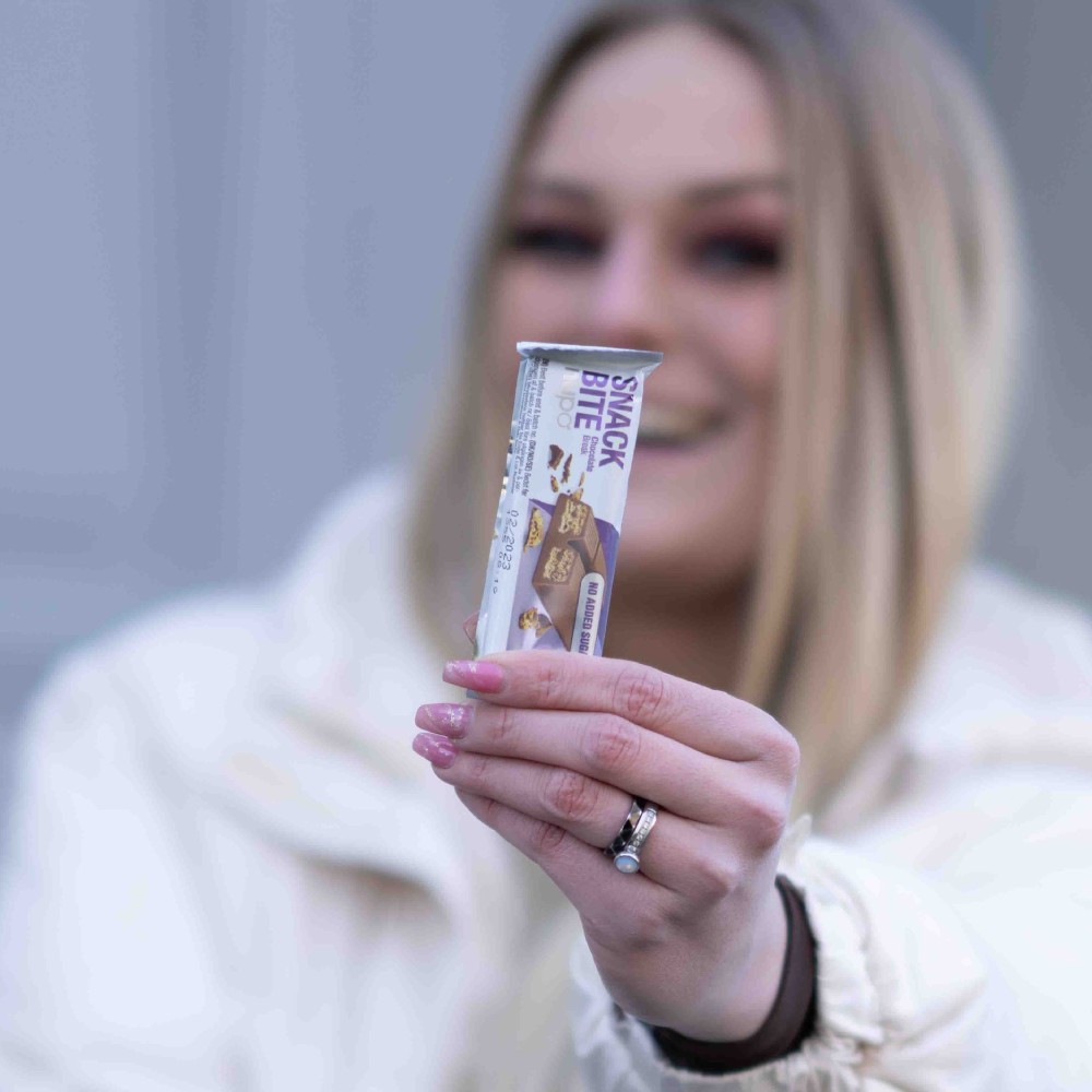 Nupo Snack Bite, hrustljava napolitanka – Kakav (14 x (3 x 21,5 g))