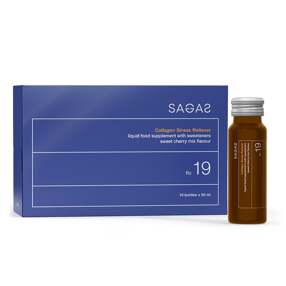 Sagas Collagen Stress Reliever C19, tekočina (10 x 50 ml)