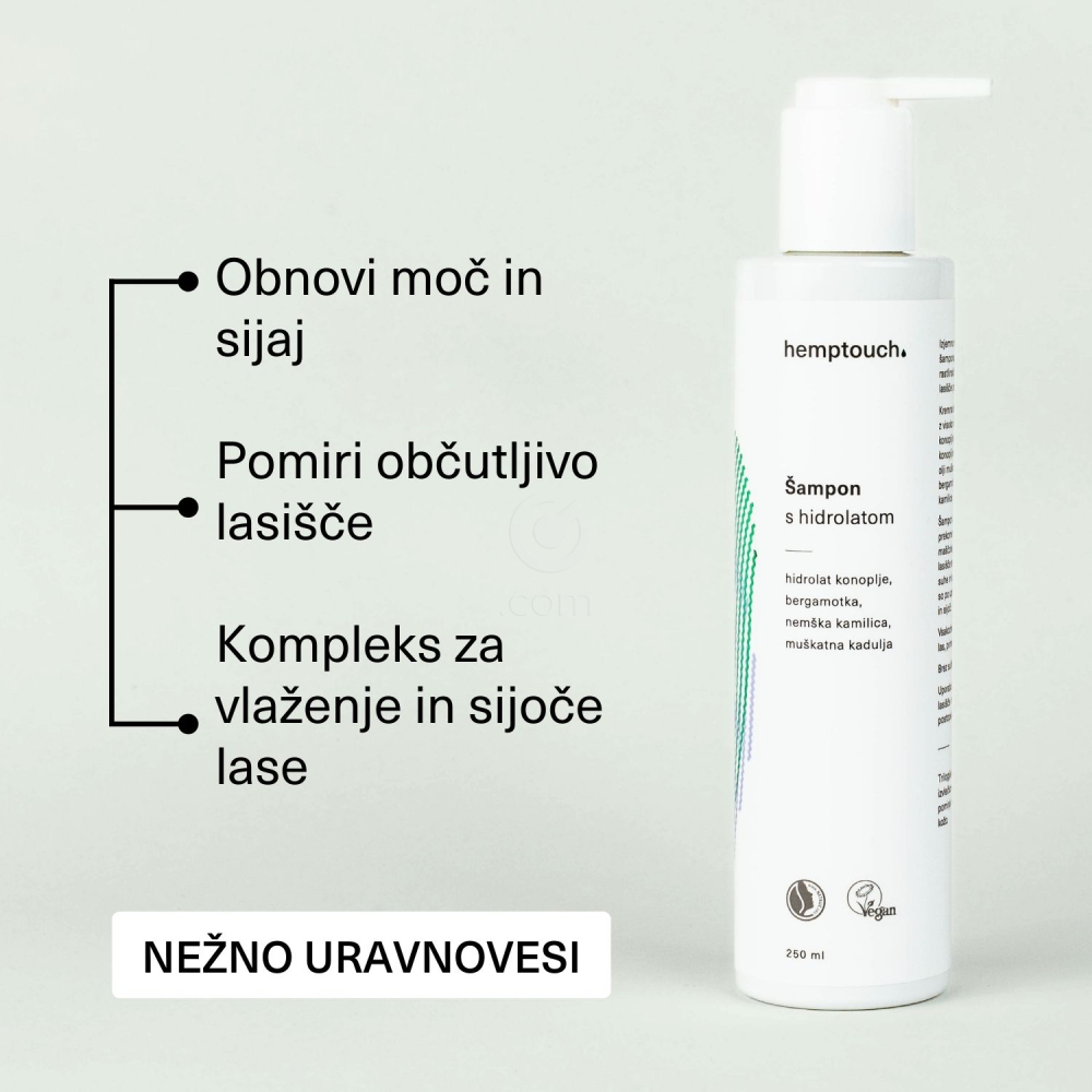 Hemptouch, šampon s hidrolatom (250 ml)