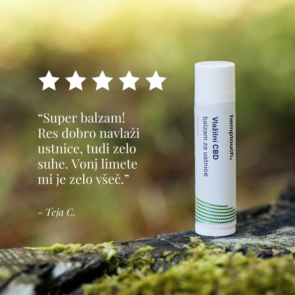 Hemptouch, vlažilni CBD balzam za ustnice (4,5 ml)