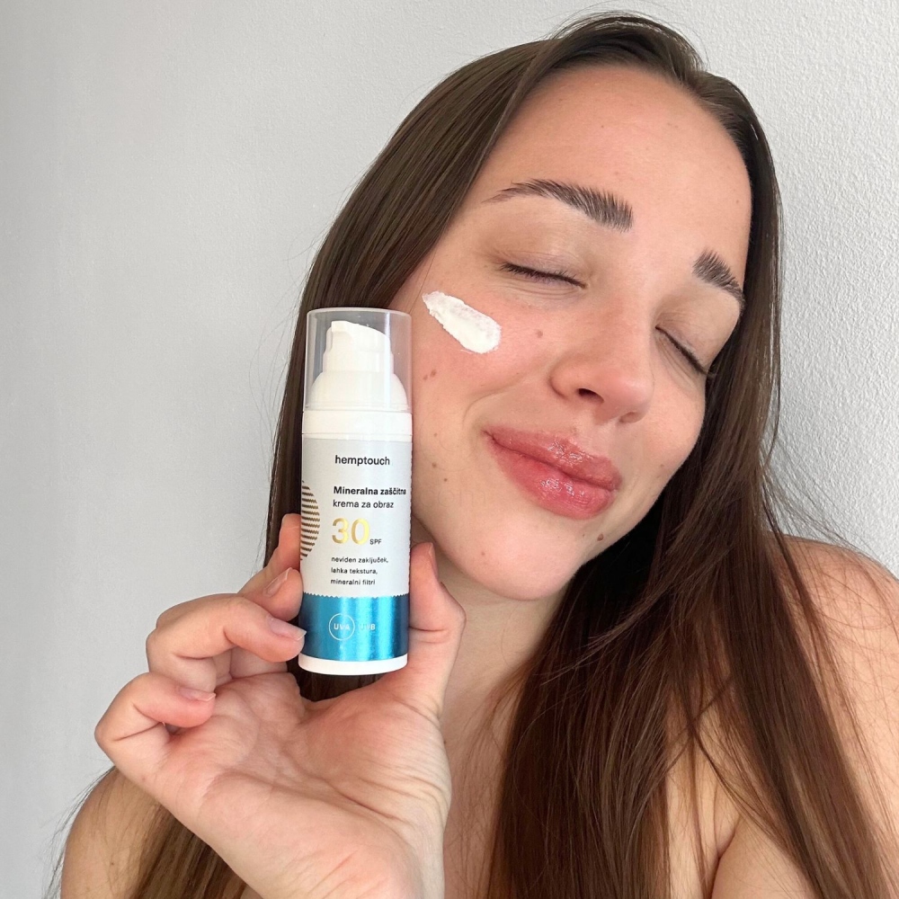 Hemptouch, mineralna zaščitna krema za obraz - ZF30 (50 ml)