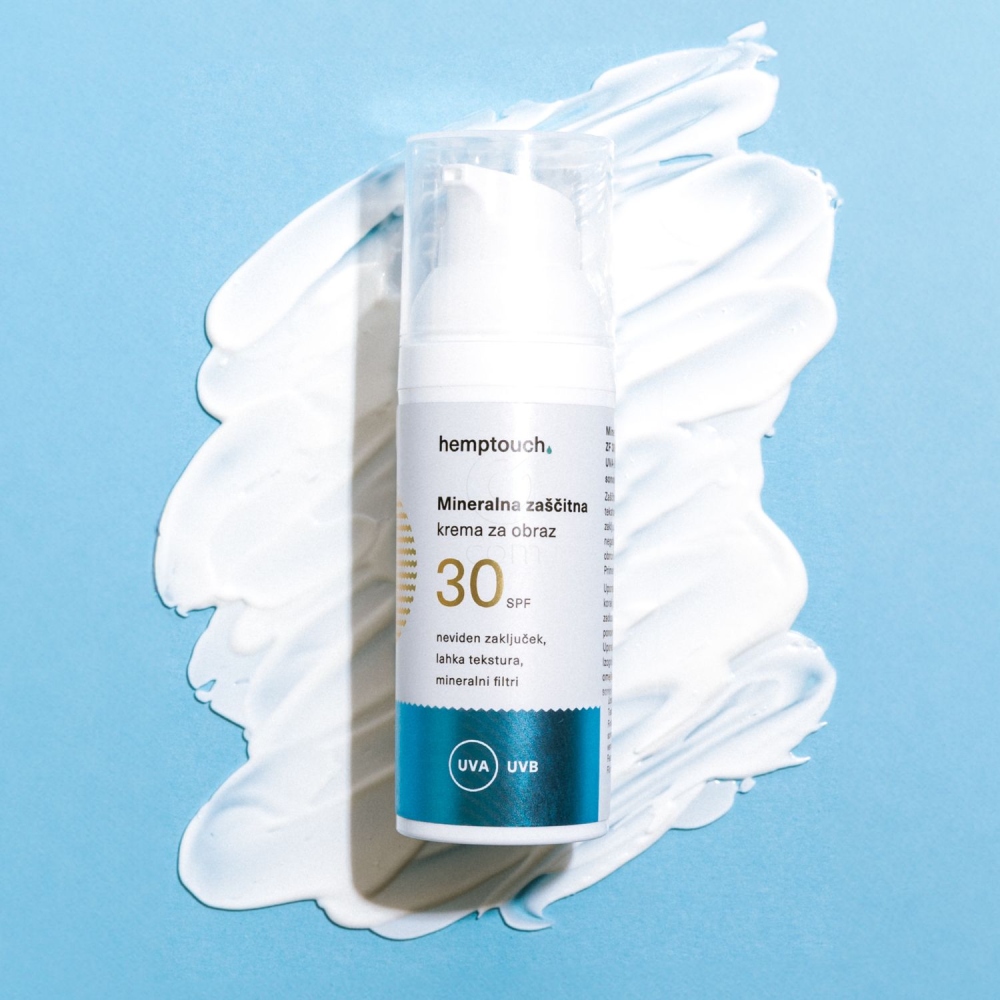 Hemptouch, mineralna zaščitna krema za obraz - ZF30 (50 ml)