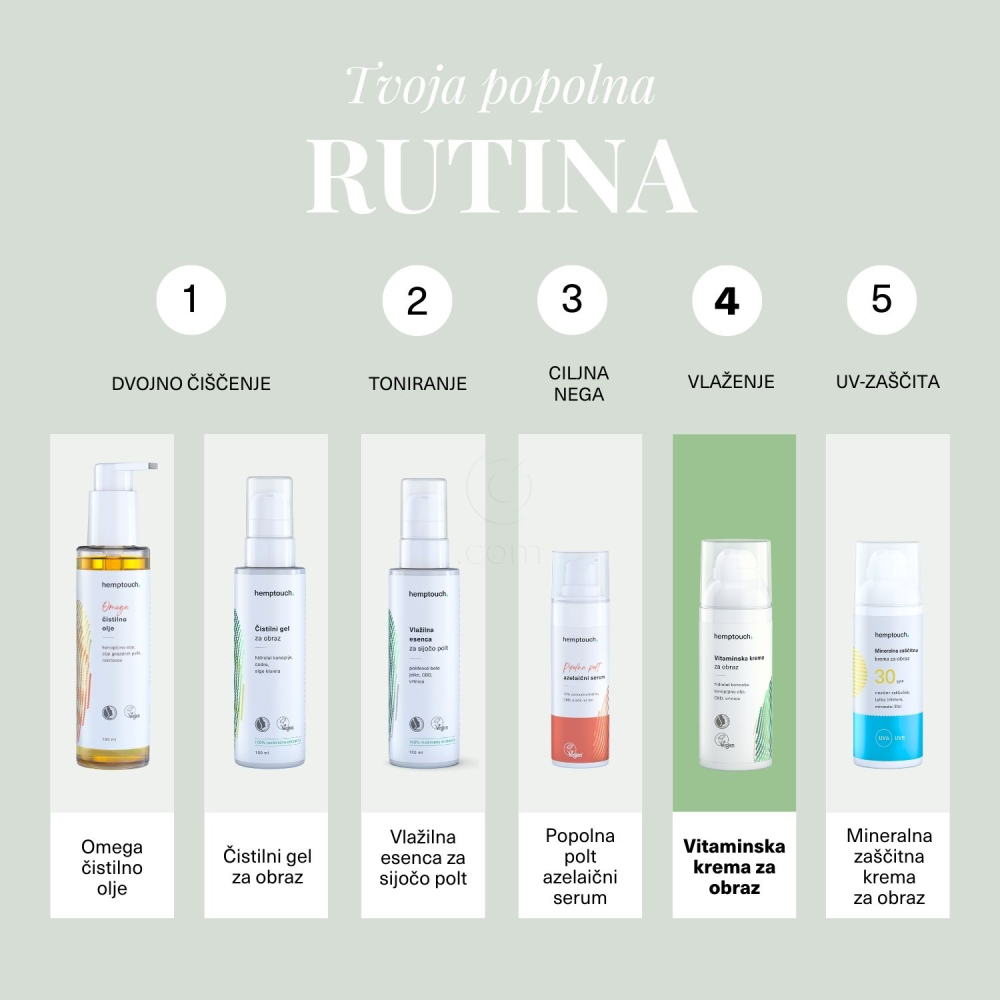 Hemptouch, vitaminska krema za obraz (50 ml)