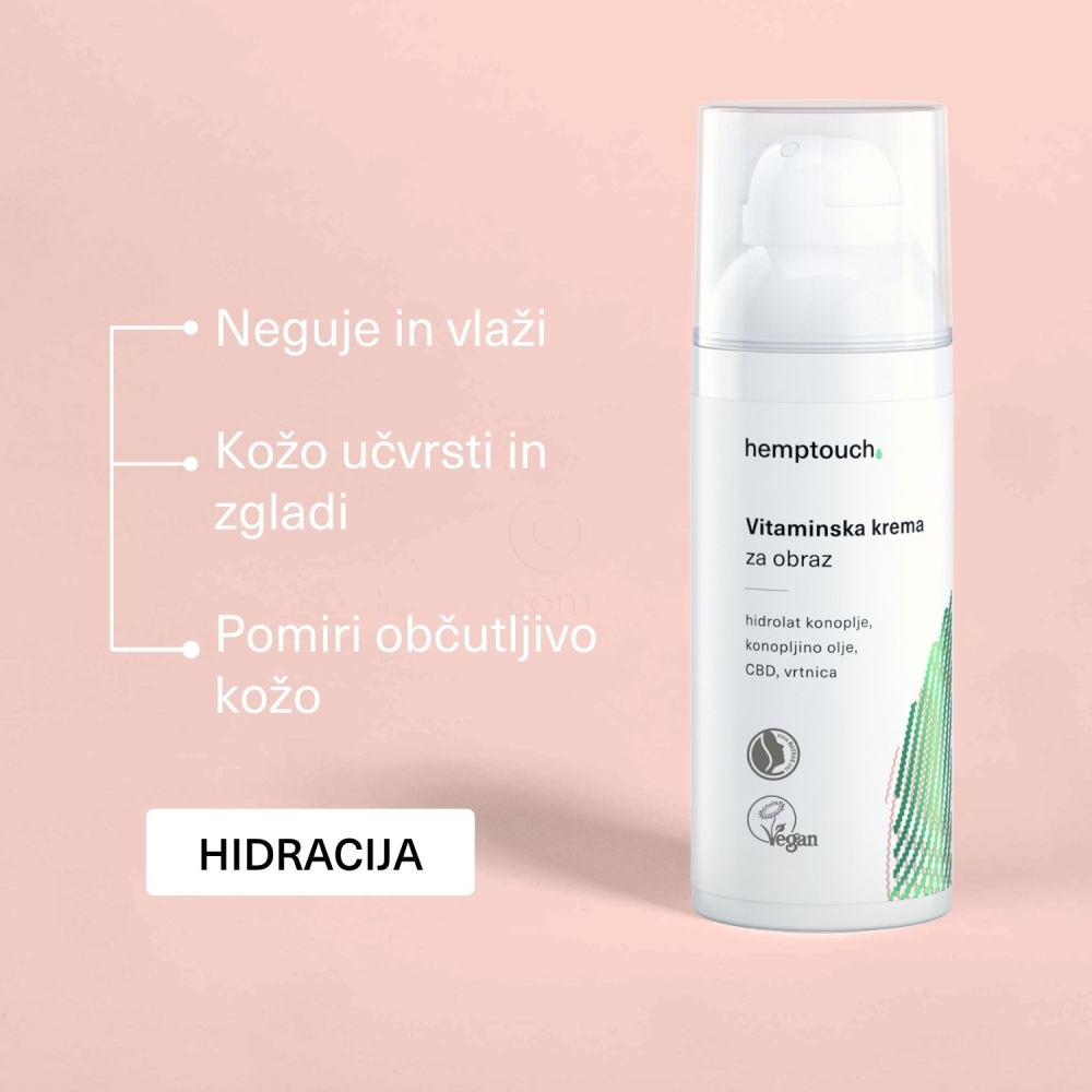 Hemptouch, vitaminska krema za obraz (50 ml)