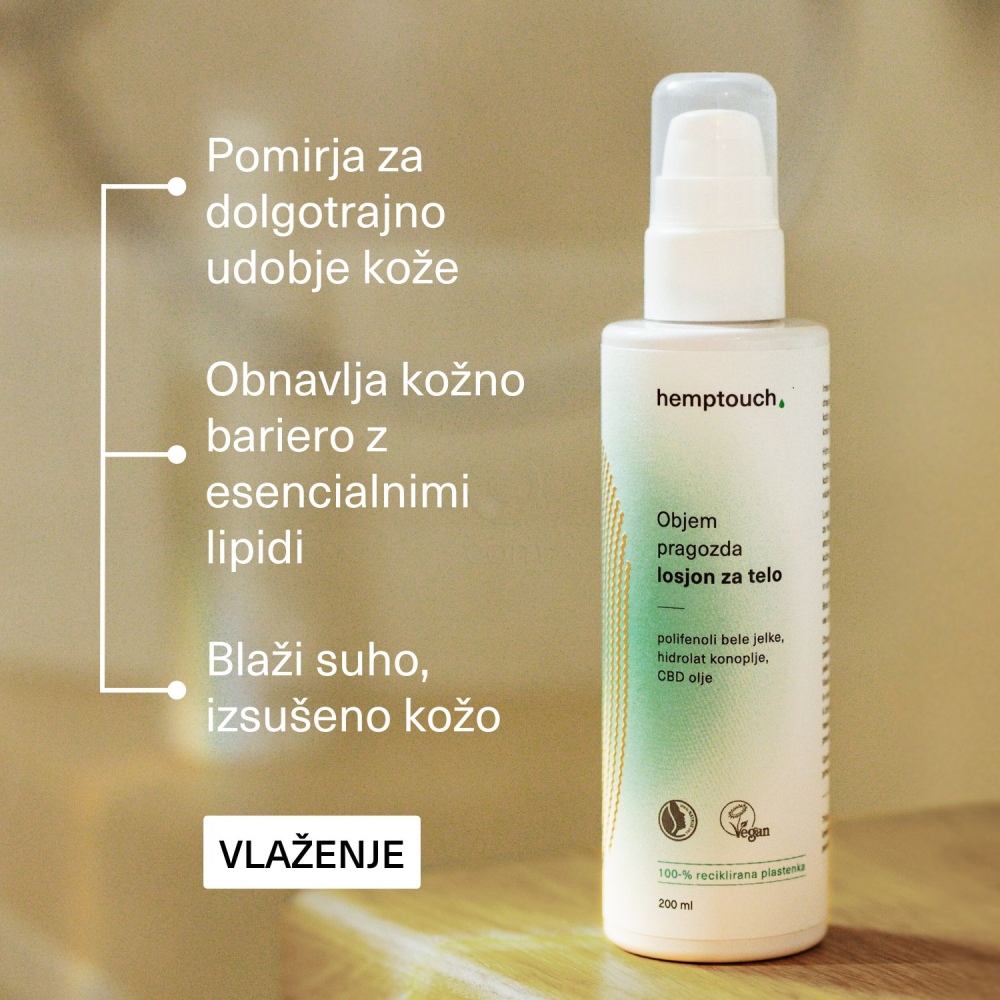 Hemptouch Objem pragozda, losjon za telo (200 ml)