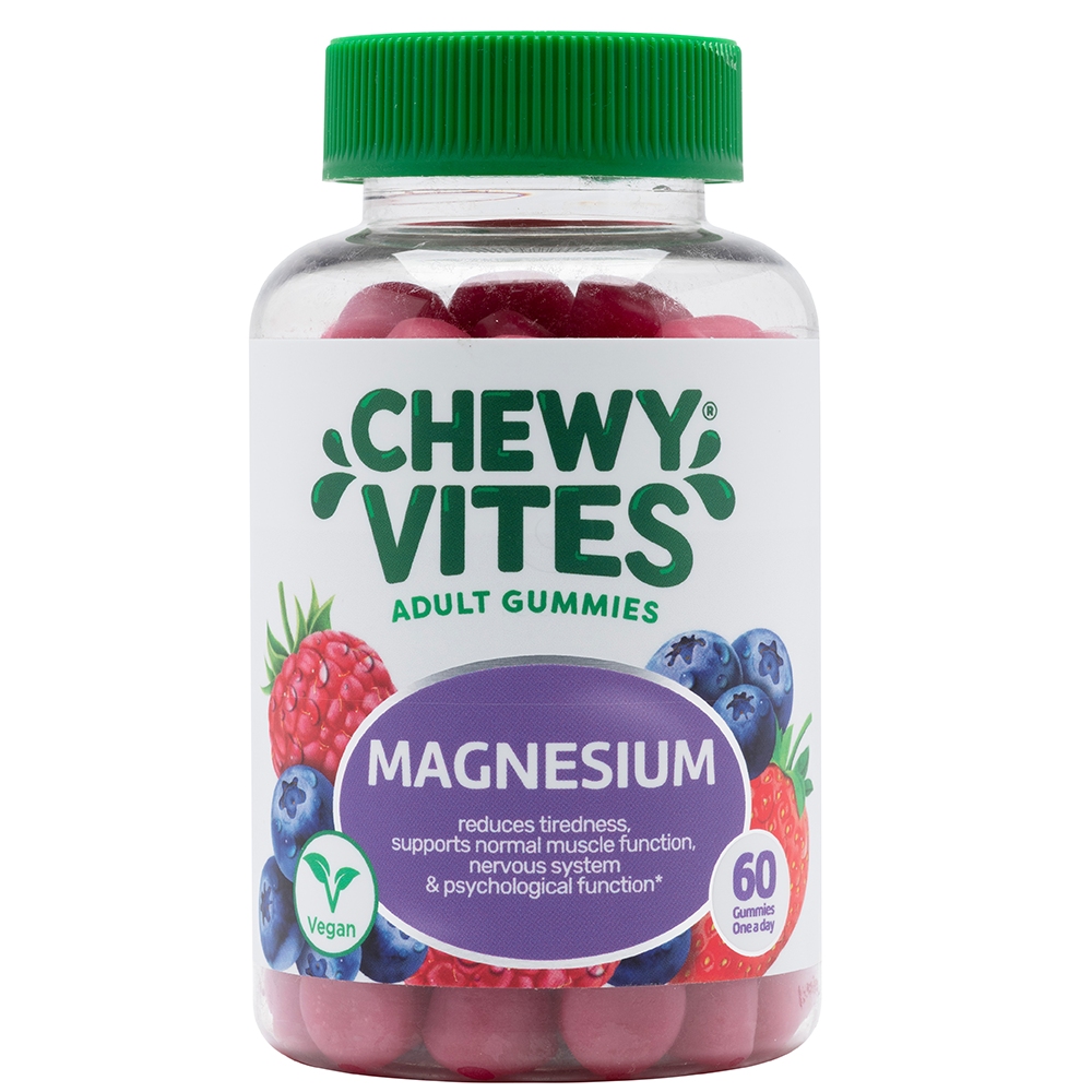 Chewy Vites Adult Magnesium, gumijasti žvečljivi  bonboni (60 bonbonov)