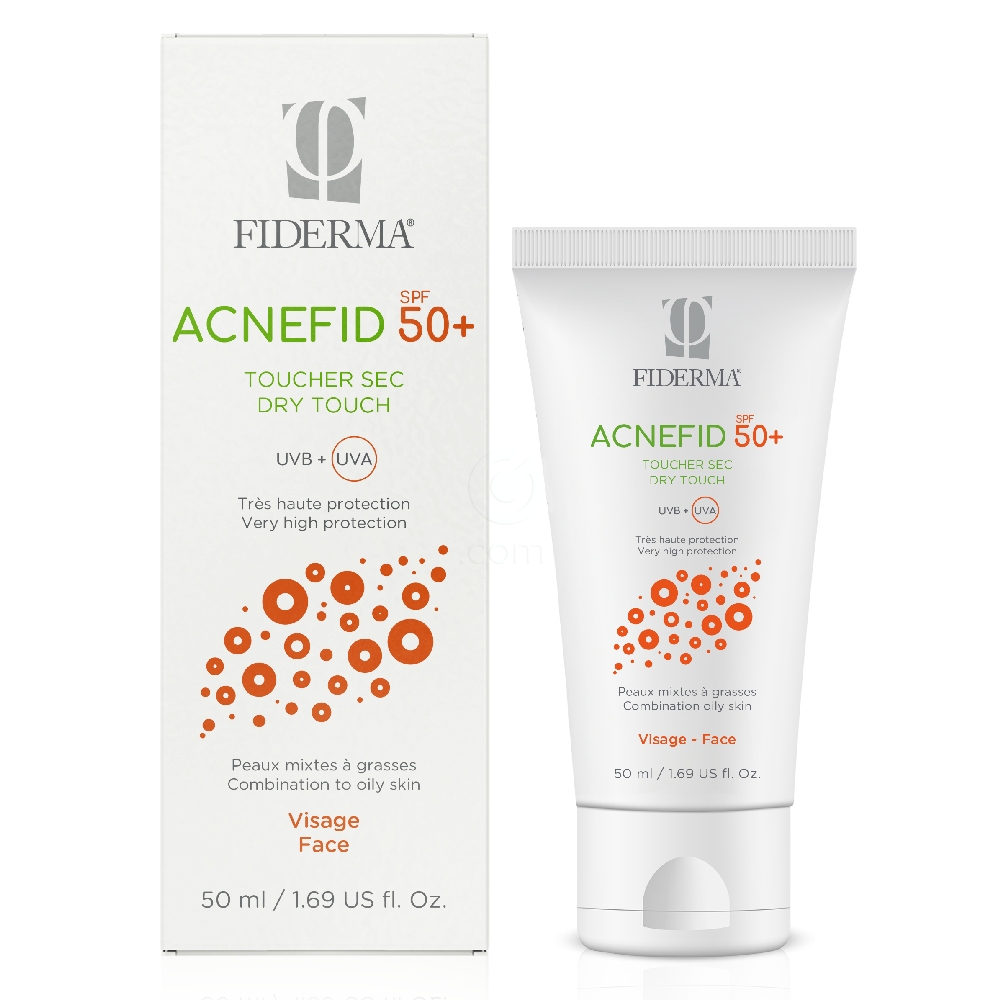 Fiderma Acnefid, krema za zaščito pred soncem - ZF50+ (50 ml