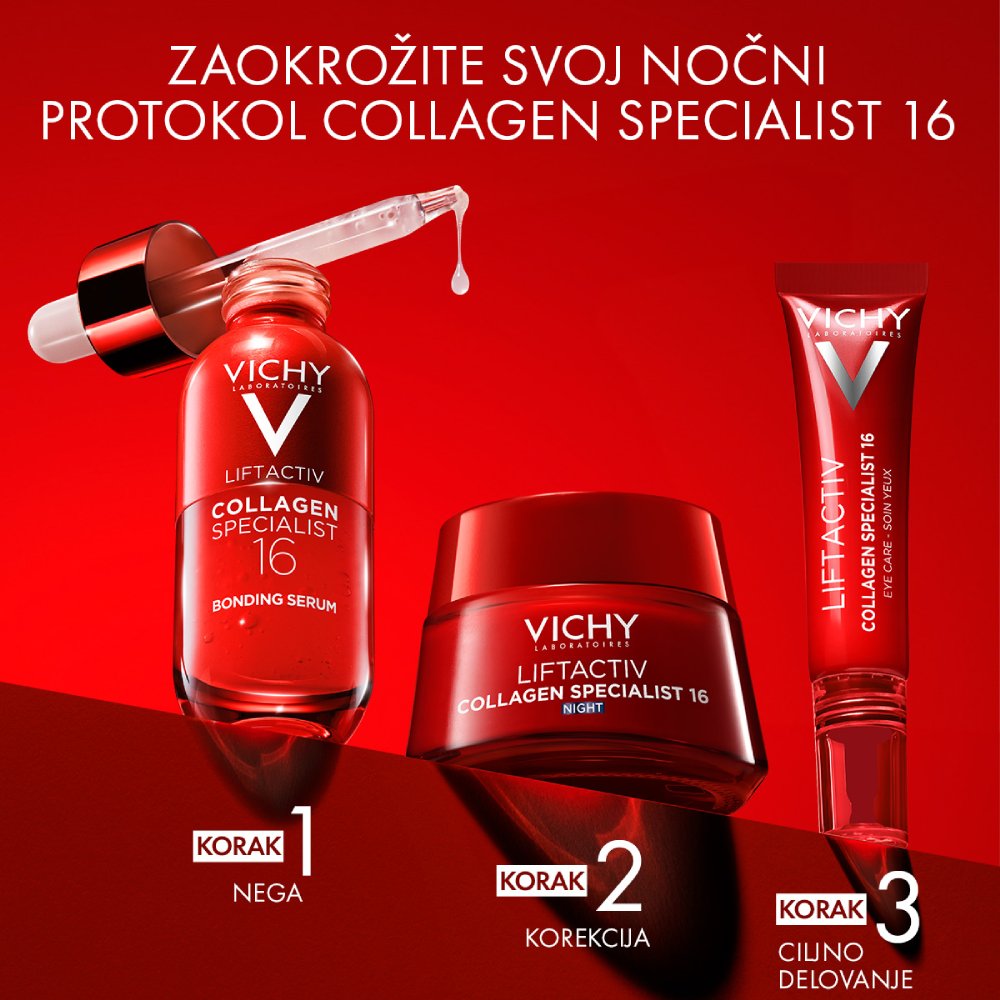 Vichy Liftactiv Collagen Specialist 16, nočna nega za obraz (50 ml)