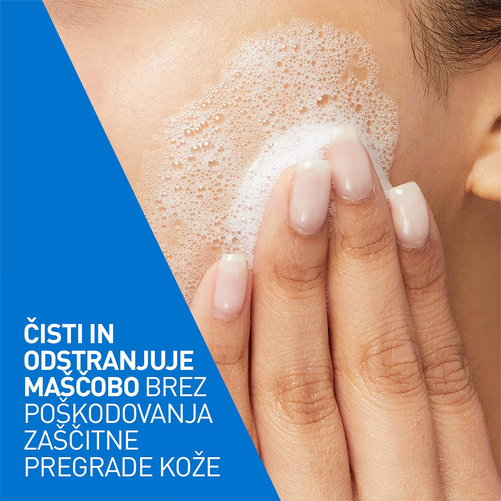 CeraVe, peneči čistilni gel za obraz za normalno do mastno kožo (473 ml)