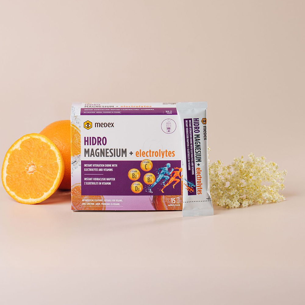 Hidro Magnezij + Elektroliti Medex, vrečke (15 x 10 g)