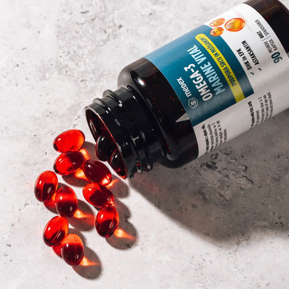 Omega-3 Marine Vital Medex, mehke kapsule (90 kapsul)