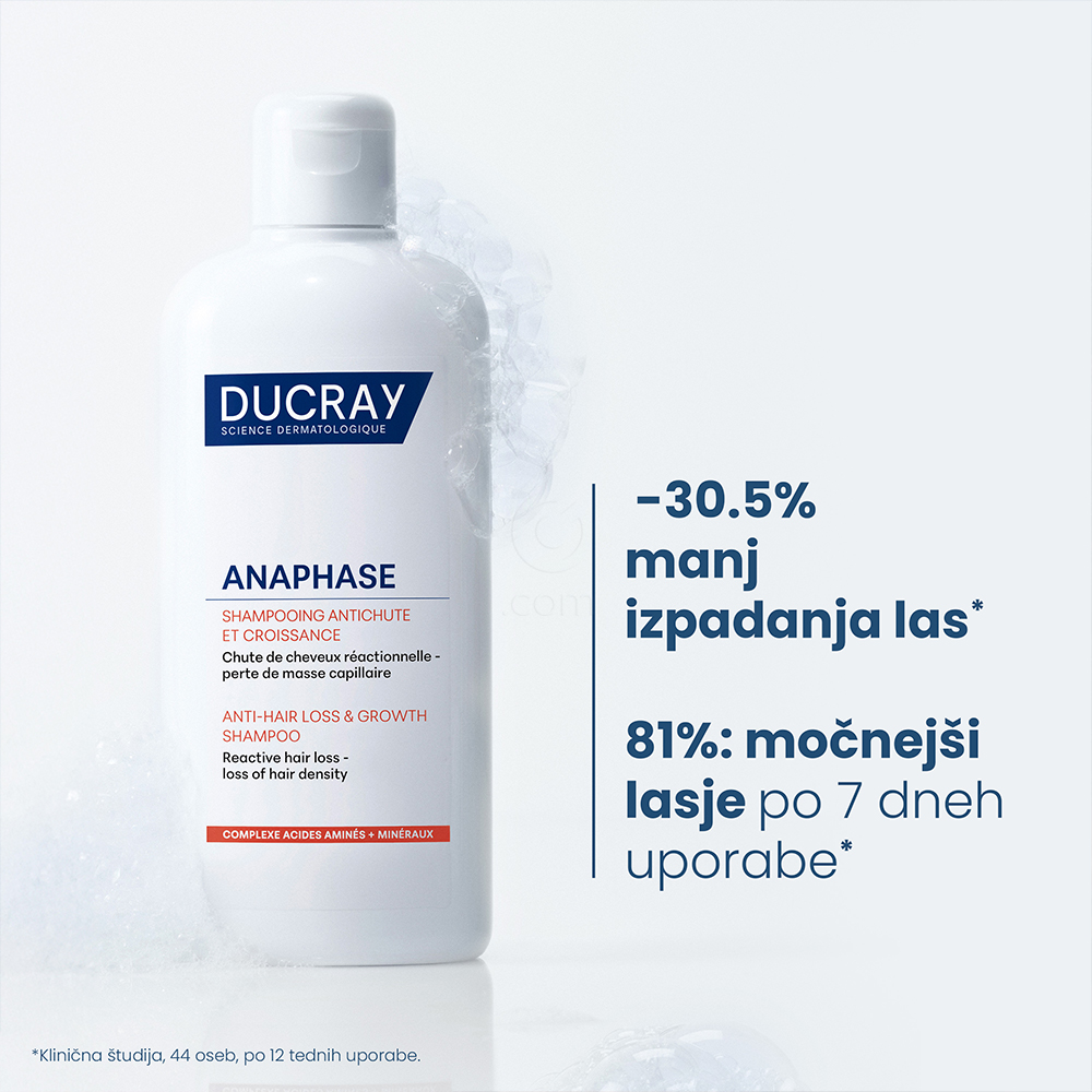 Ducray Anaphase, šampon proti izpadanju las in za rast las (200 ml)