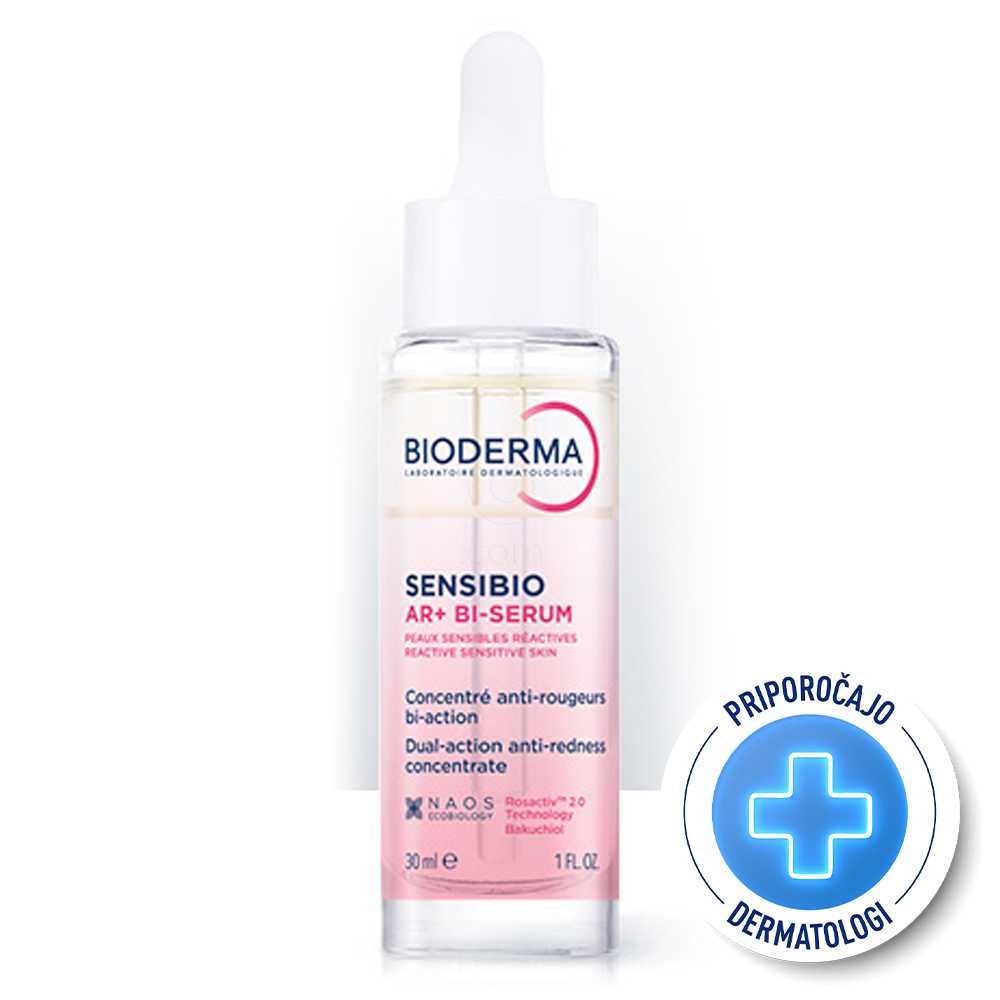 Bioderma Sensibio AR+ Bi-Serum, serum z dvojnim delovanjem za kožo z rdečico (30 ml)