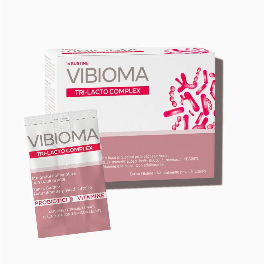 Vibioma Vidermina Tri-Lacto Complex, vrečke (14 x 3 g (2 g + 1 g))