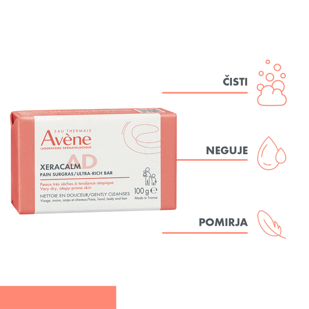 Avene Xeracalm A.D., zelo bogati sindet (100 g)