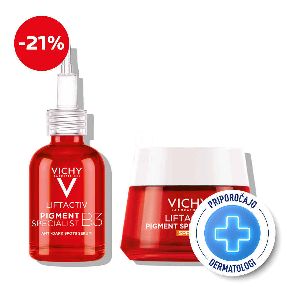 Vichy Liftactiv B3 Dark Spots, protokol za hiperpigmentacijske madeže - serum + krema (30 ml + 50 ml)