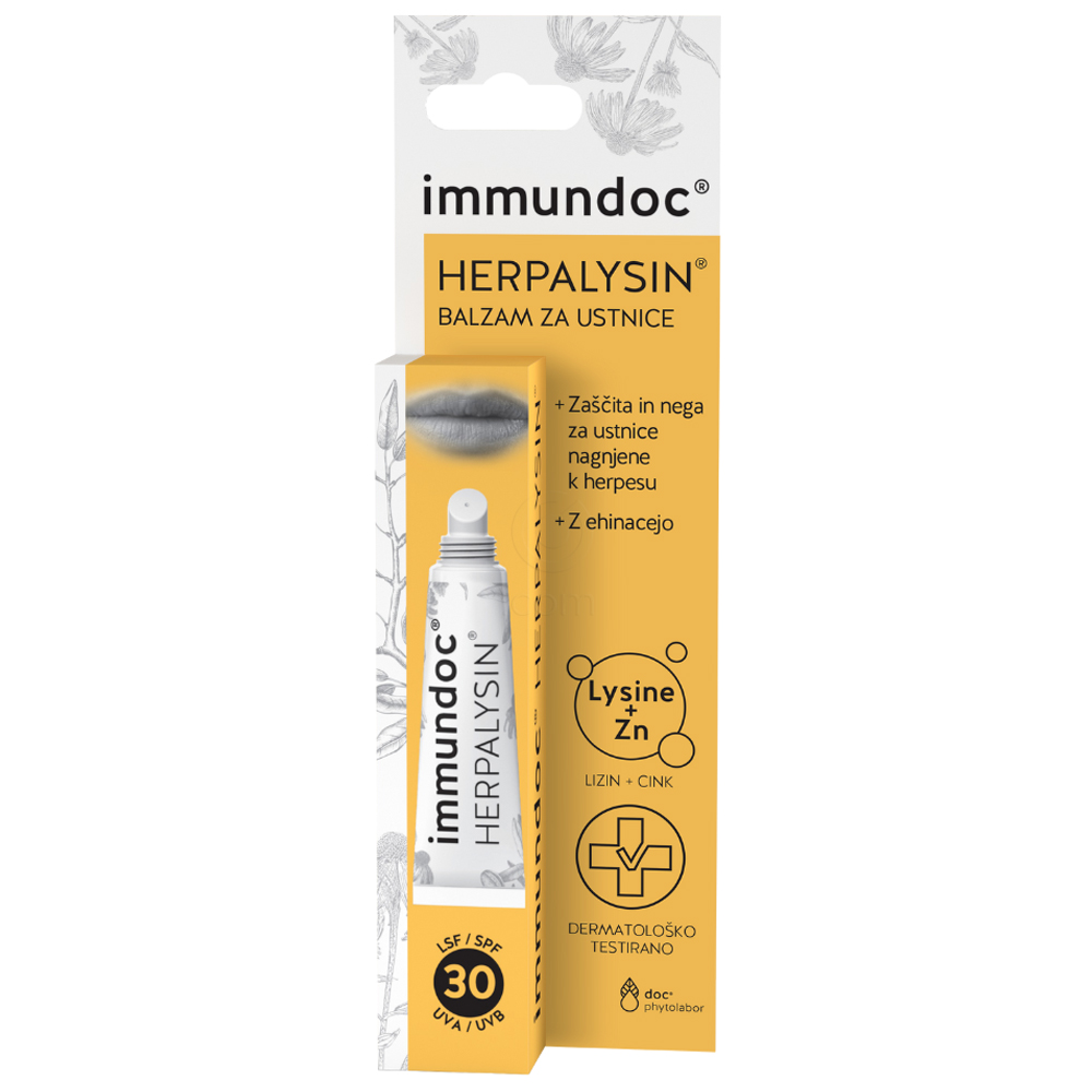 Herpalysin immundoc, balzam za nego ustnic nagnjenih k herpesu - ZF30 (7 ml)