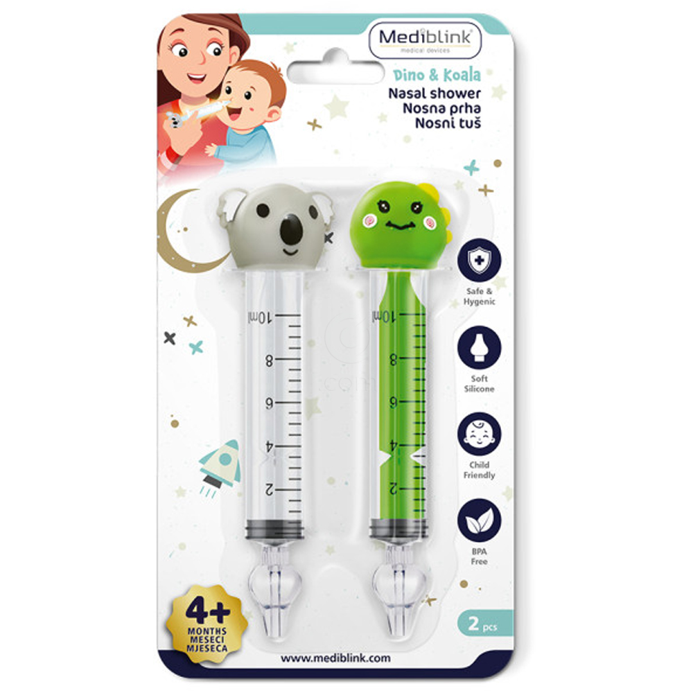 Mediblink M419, nosna prha - Dino & Koala (2 brizgi + 2 nastavka)