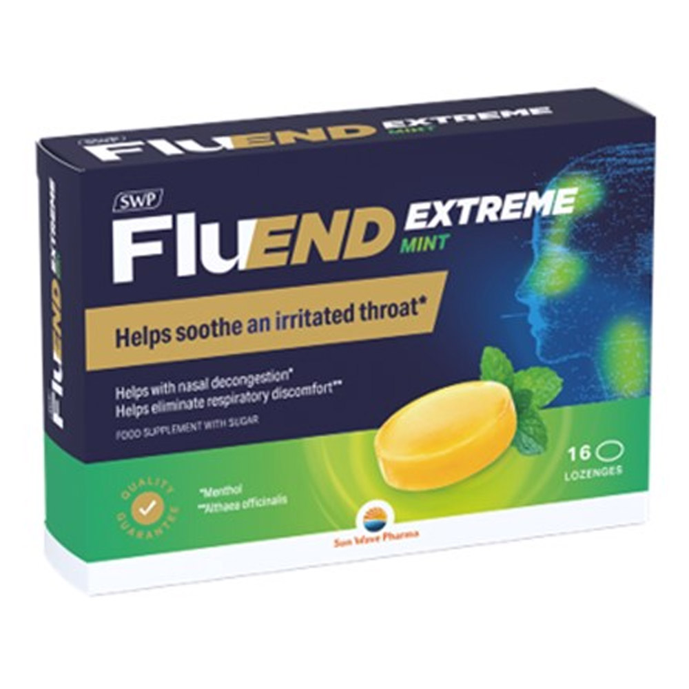 FlueEND Extreme Mint SWP, pastile z okusom mentola (16 pastil)