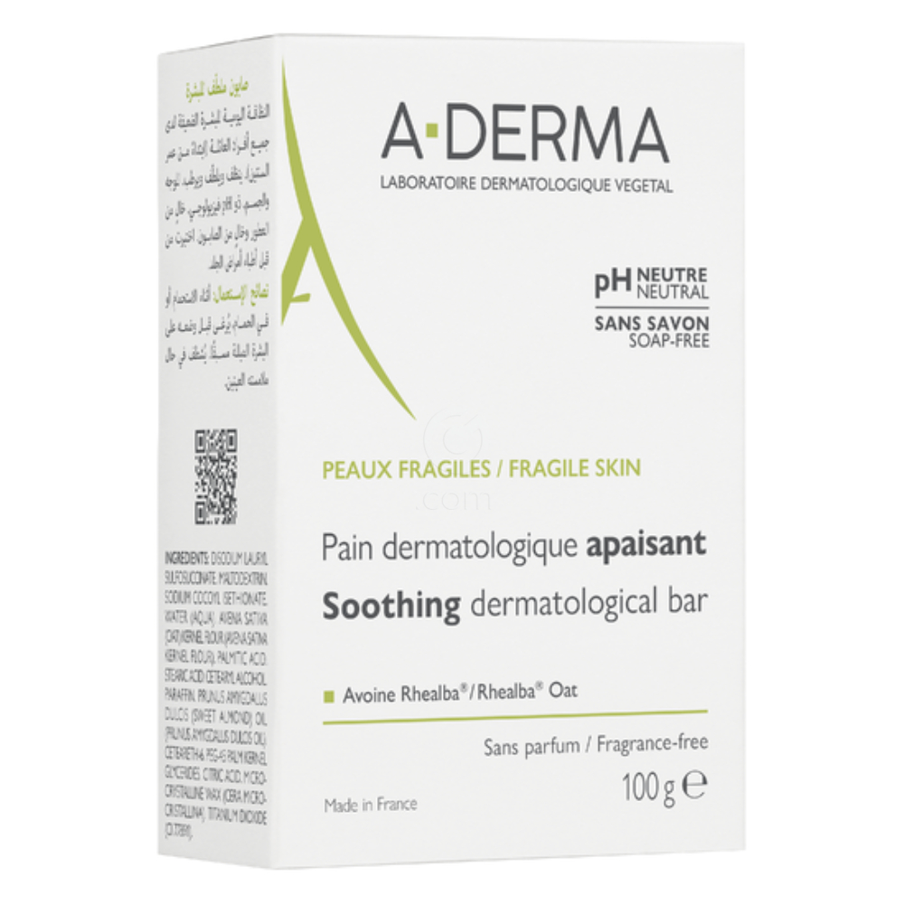 A-Derma, pomirjujoči dermatološki sindet brez mila (100 g)
