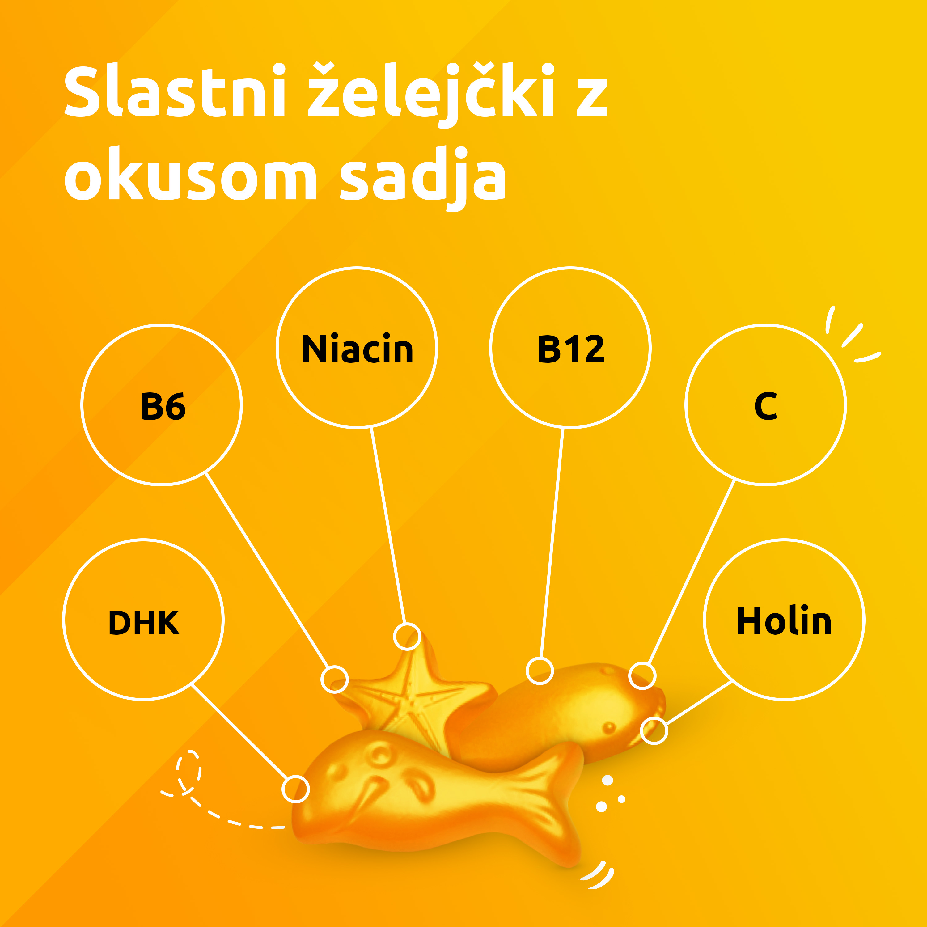 Supradyn Kids Omega-3, želejčki z okusom sadja (60 želejčkov)