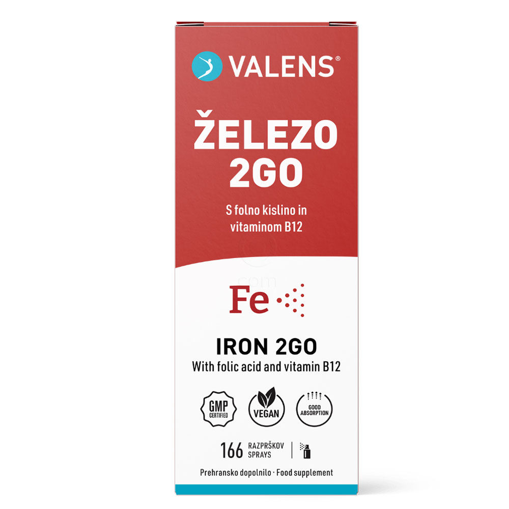 Valens Železo 2Go, ustno pršilo (50 ml)