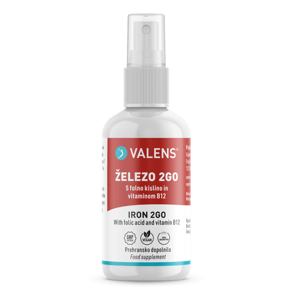 Valens Železo 2Go, ustno pršilo (50 ml)