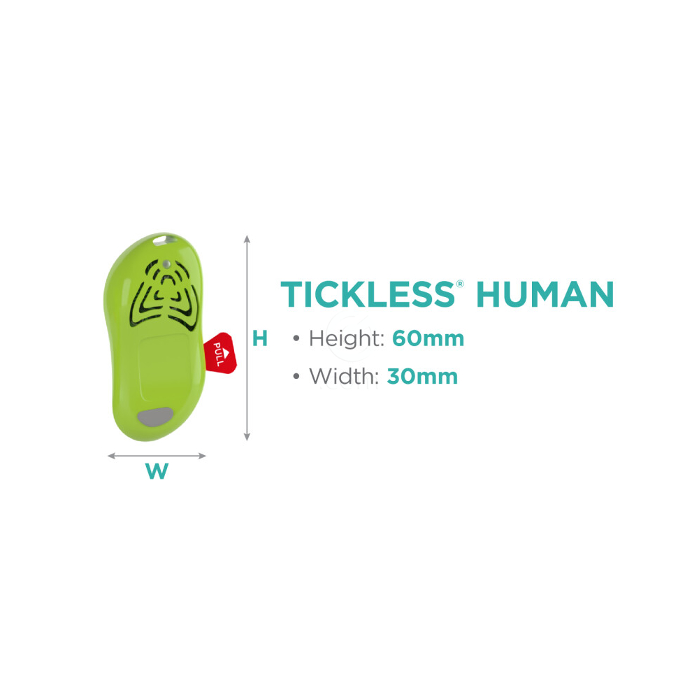 Tickless Human, ultrazvočni odganjalec klopov za ljudi (zelen)