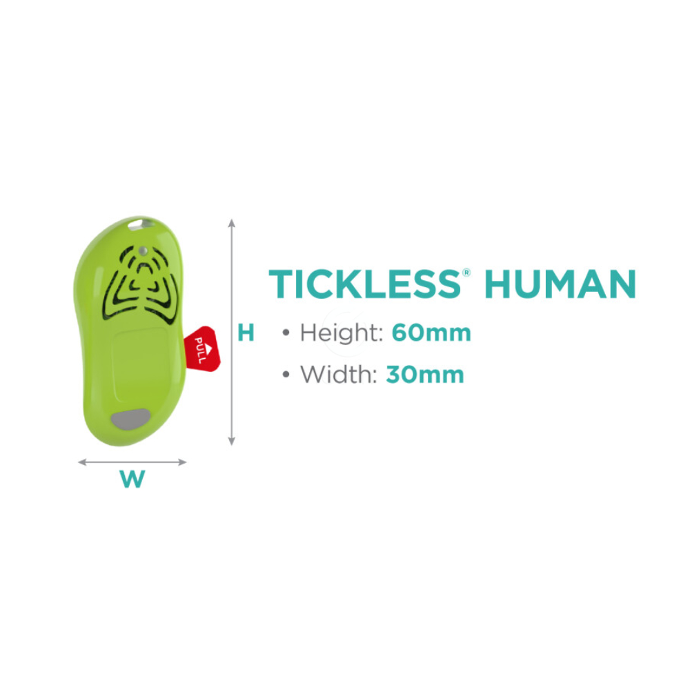 Tickless ECO Kid, ultrazvočni odganjalec klopov za ljudi - ECO (1 naprava)